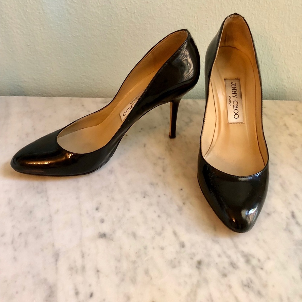 Jimmy Choo Black Patent Heels